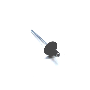 WHT007054 Quarter Panel Glass Rivet